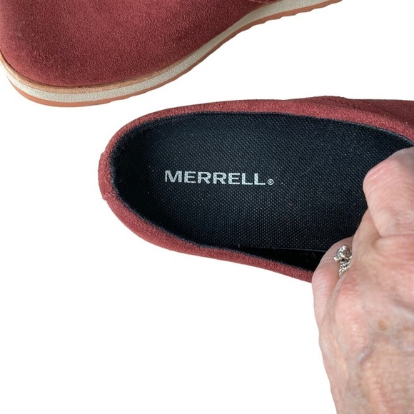 Merrell Rust Suede Round Toed Slip On Mules #J001202 - Picture 11 of 12